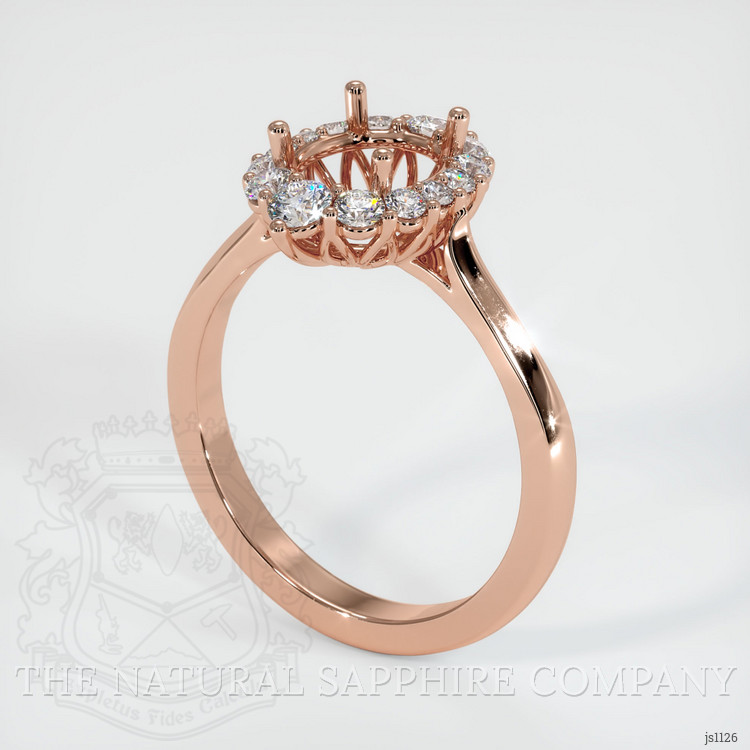 14K Rose Gold Antique Style Ring Setting