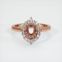 14K Rose Gold Antique Style Ring Setting Image