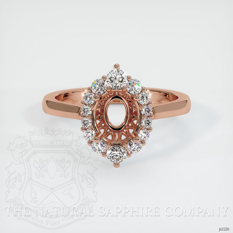 14K Rose Gold Antique Style Ring Setting