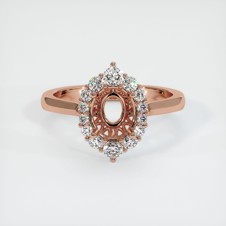 14K Rose Gold Antique Style Ring Setting