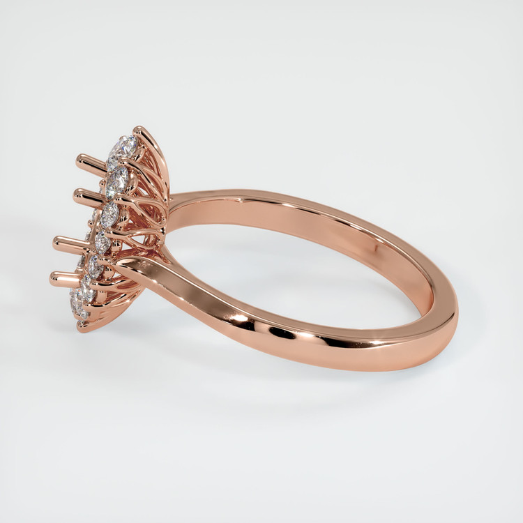 14K Rose Gold Antique Style Ring Setting