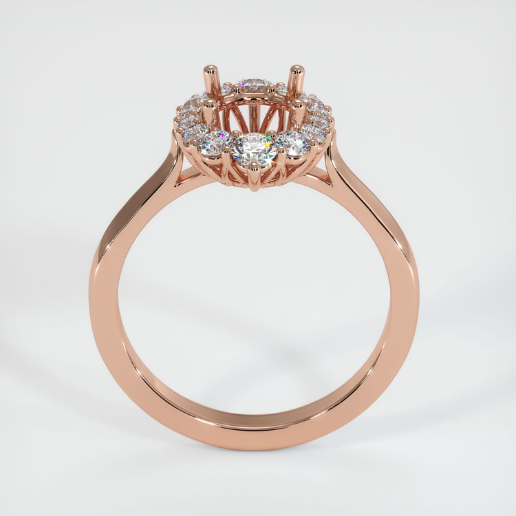 14K Rose Gold Antique Style Ring Setting