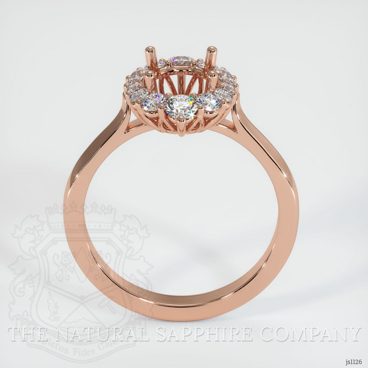 14K Rose Gold Antique Style Ring Setting