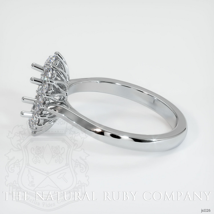14K White Gold Antique Style Ring Setting