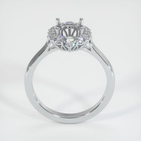 14K White Gold Antique Style Ring Setting Image