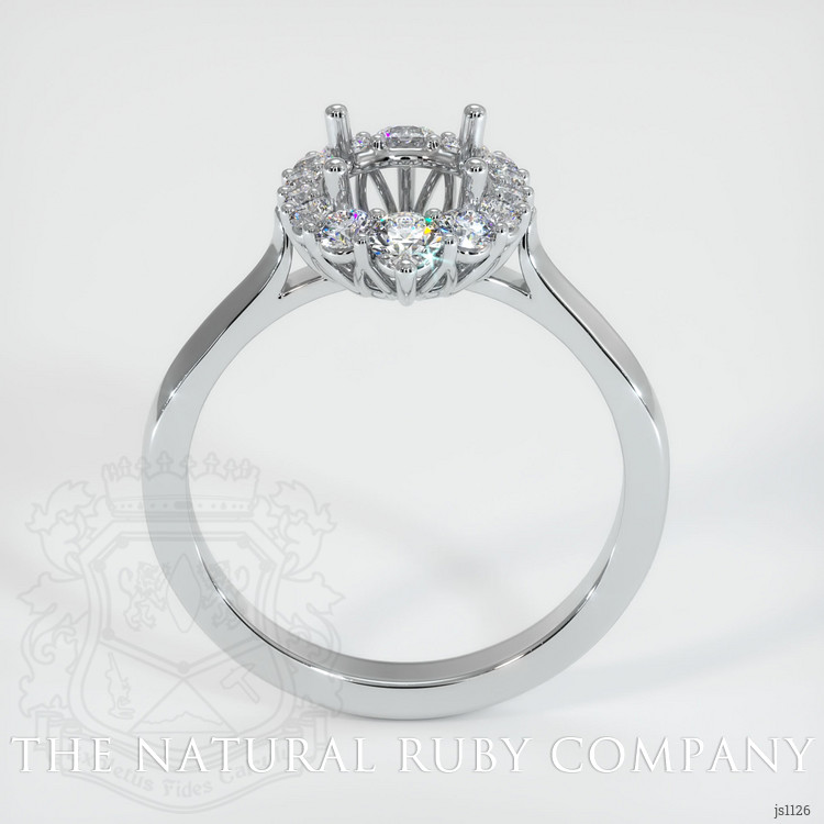 14K White Gold Antique Style Ring Setting