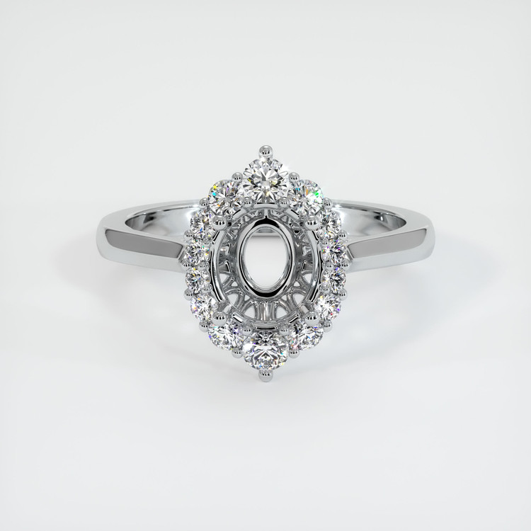 18K White Gold Antique Style Ring Setting