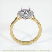14K White & Yellow Antique Style Ring Setting Image