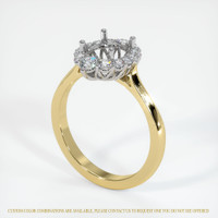 18K White & Yellow Antique Style Ring Setting Video