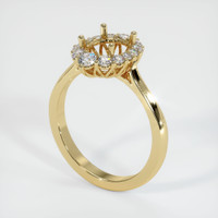 10K Yellow Gold Antique Style Ring Setting Video