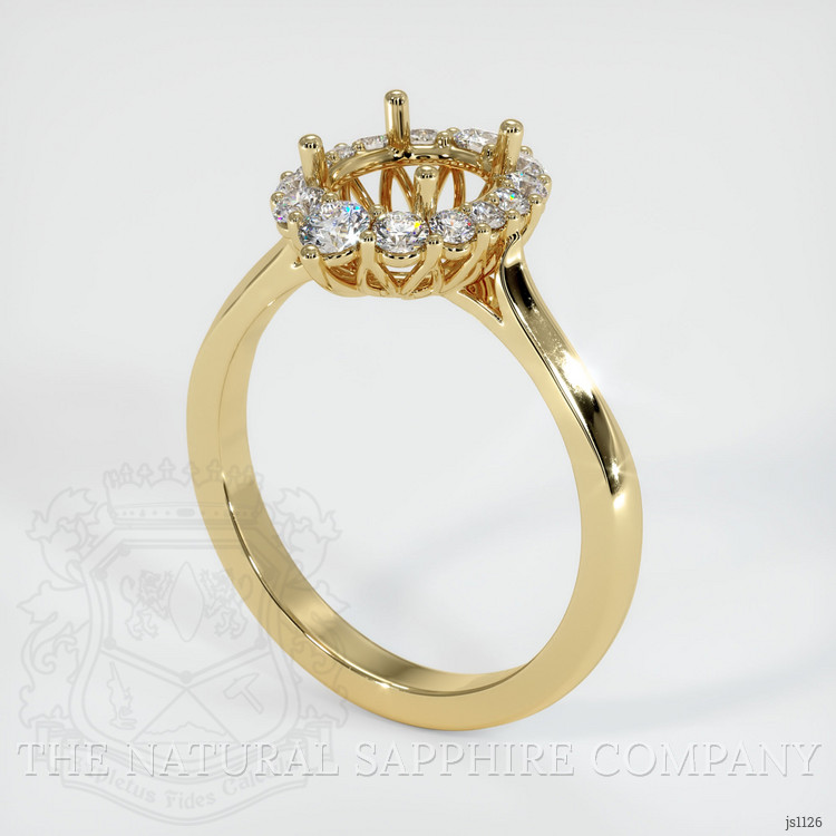 10K Yellow Gold Antique Style Ring Setting