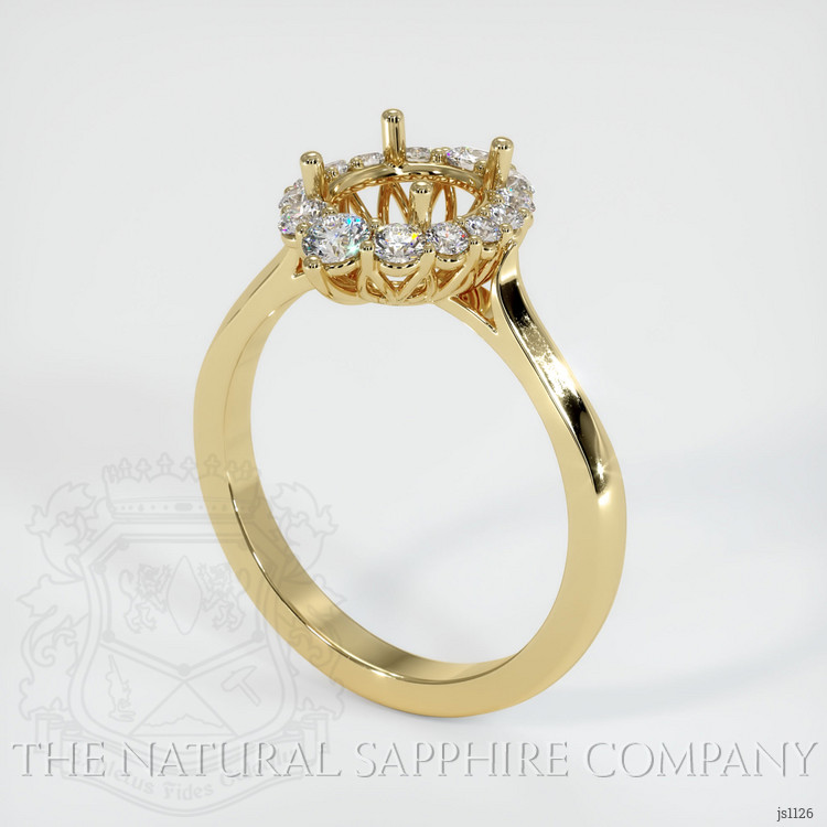 14K Yellow Gold Antique Style Ring Setting