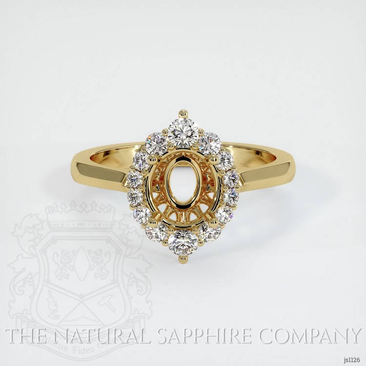 14K Yellow Gold Antique Style Ring Setting