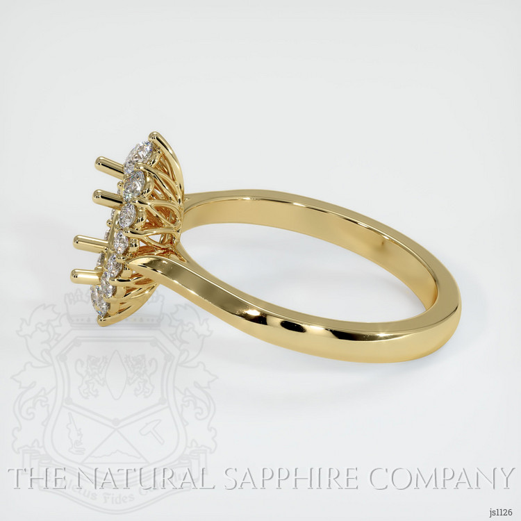 14K Yellow Gold Antique Style Ring Setting