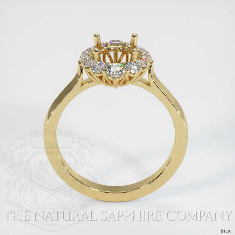 14K Yellow Gold Antique Style Ring Setting