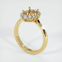 18K Yellow Gold Antique Style Ring Setting Video