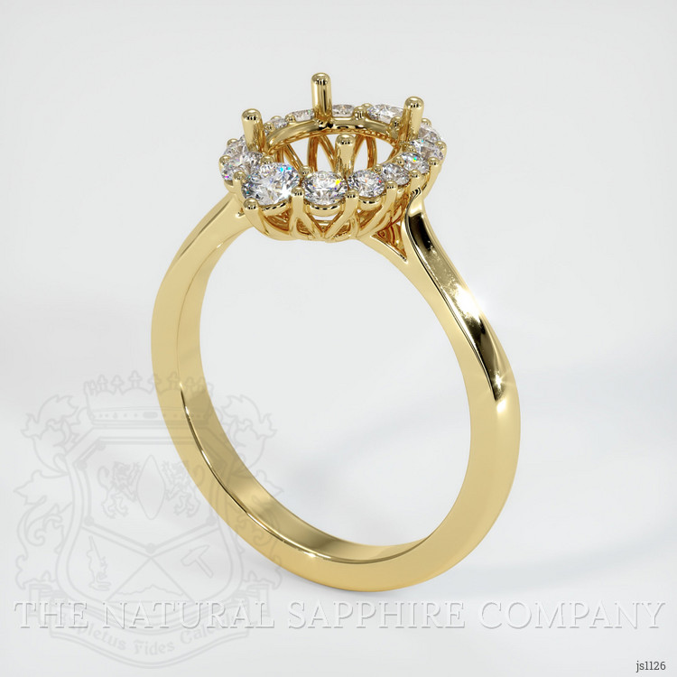 18K Yellow Gold Antique Style Ring Setting