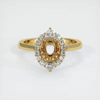 18K Yellow Gold Antique Style Ring Setting Image