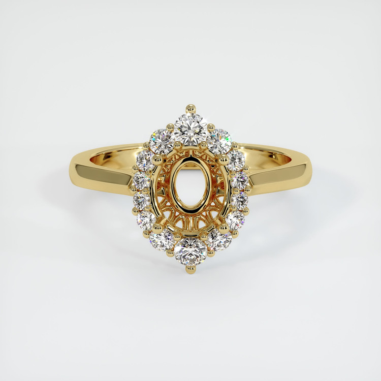 18K Yellow Gold Antique Style Ring Setting