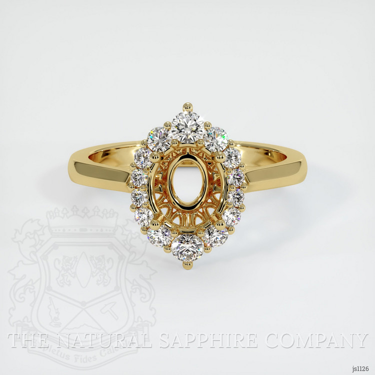 18K Yellow Gold Antique Style Ring Setting