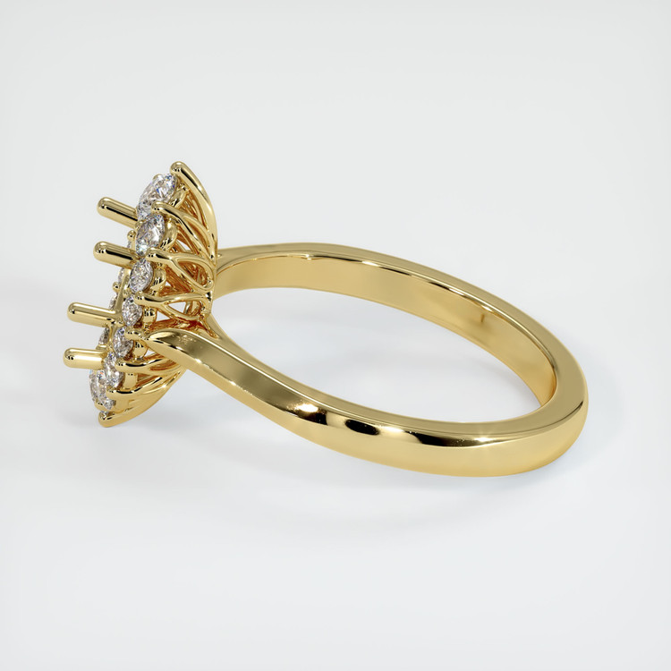 18K Yellow Gold Antique Style Ring Setting