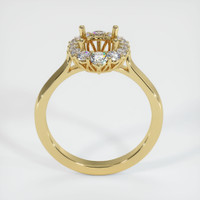 18K Yellow Gold Antique Style Ring Setting Image