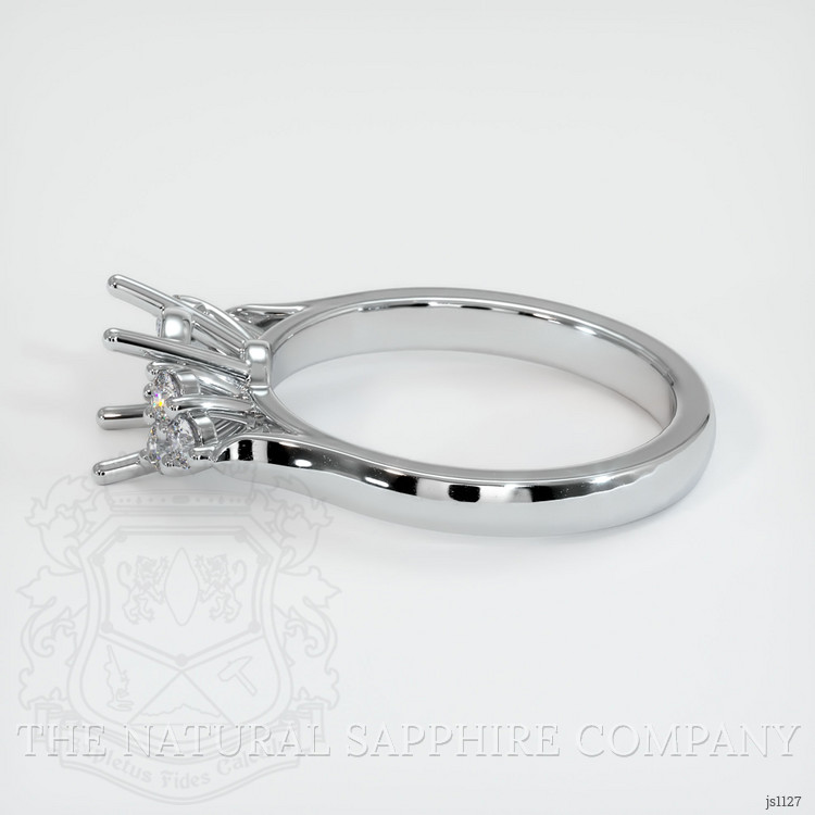 Platinum 950 Accent Stones Ring Setting