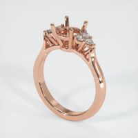 14K Rose Gold Accent Stones Ring Setting Video