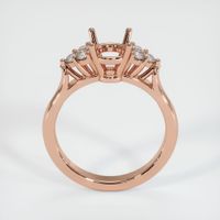 14K Rose Gold Accent Stones Ring Setting Image