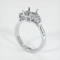 10K White Gold Accent Stones Ring Setting Video