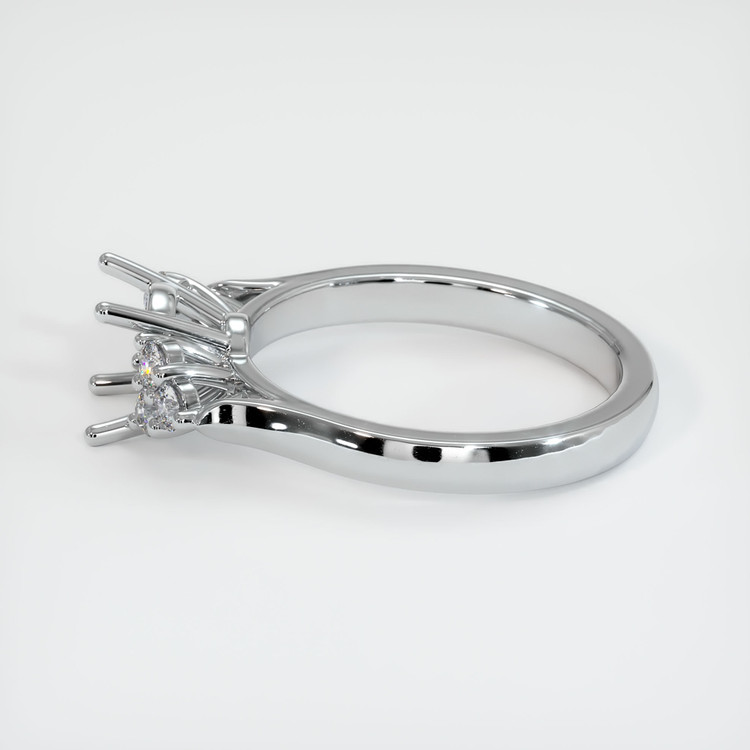 10K White Gold Accent Stones Ring Setting