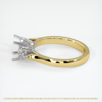 14K White & Yellow Accent Stones Ring Setting Image