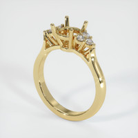 10K Yellow Gold Accent Stones Ring Setting Video