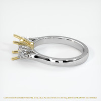 18K Yellow & White Accent Stones Ring Setting Image