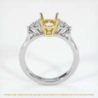 18K Yellow & White Accent Stones Ring Setting Image