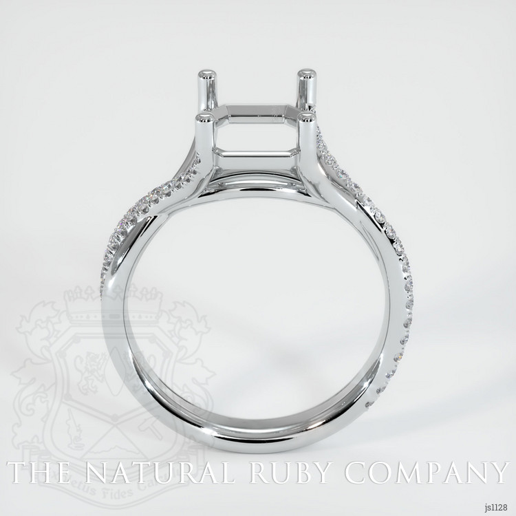 Platinum 950 Pave Ring Setting