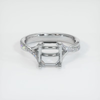 Silver Pave Ring Setting Image