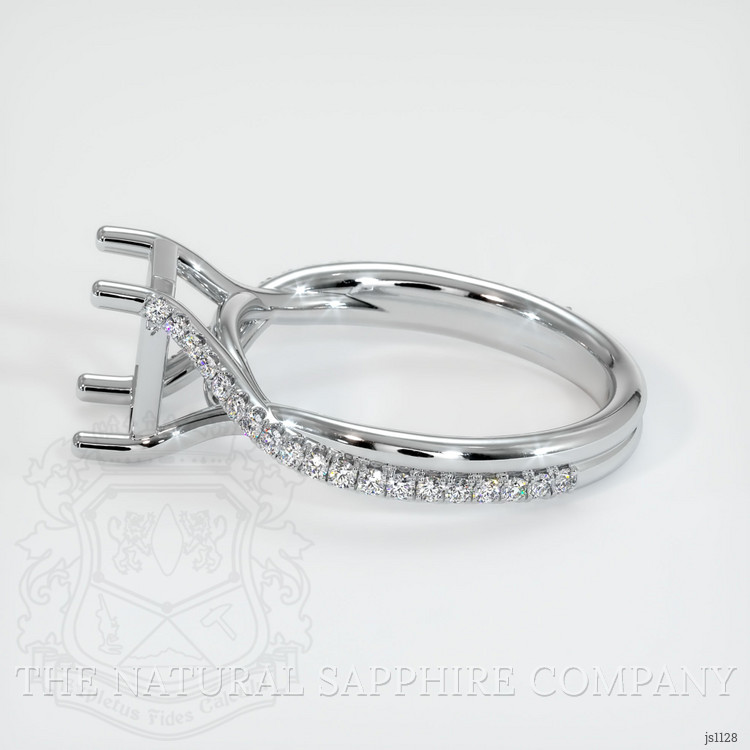 Silver Pave Ring Setting