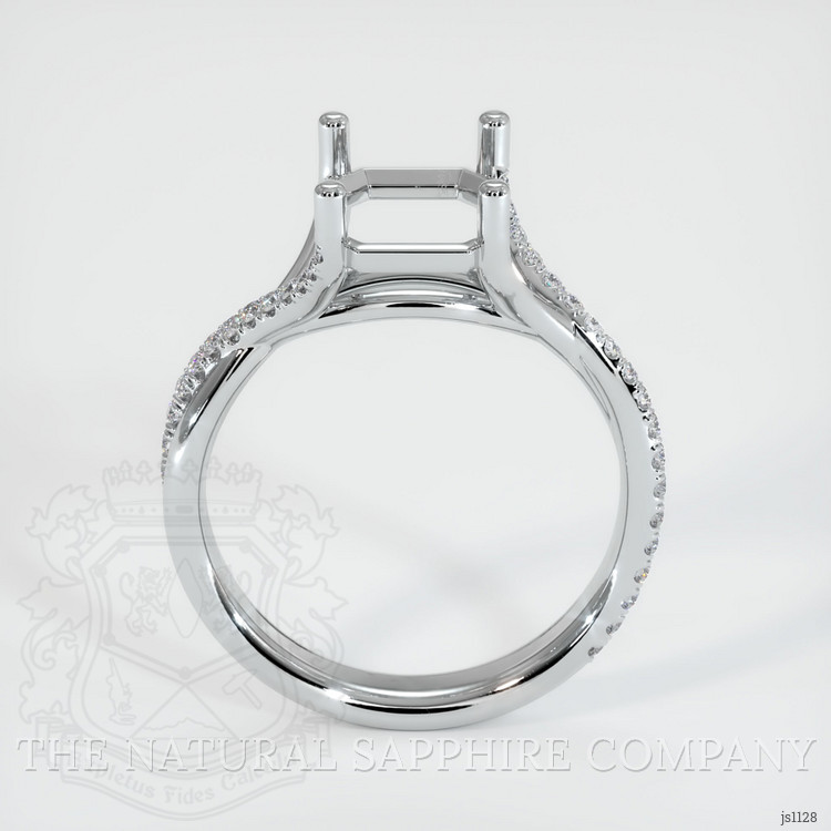 Silver Pave Ring Setting