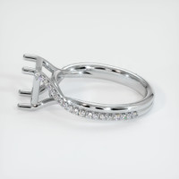 14K White Gold Pave Ring Setting Image
