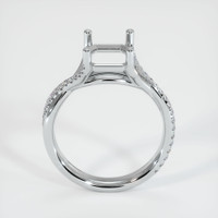 14K White Gold Pave Ring Setting Image