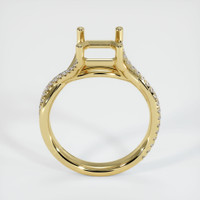 18K Yellow Gold Pave Ring Setting Image
