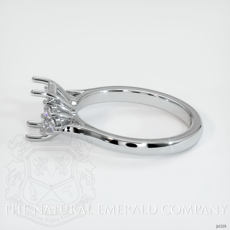 Platinum 950 Accent Stones Ring Setting
