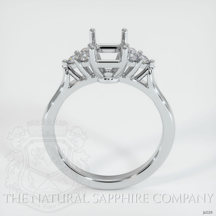 Platinum 950 Accent Stones Ring Setting