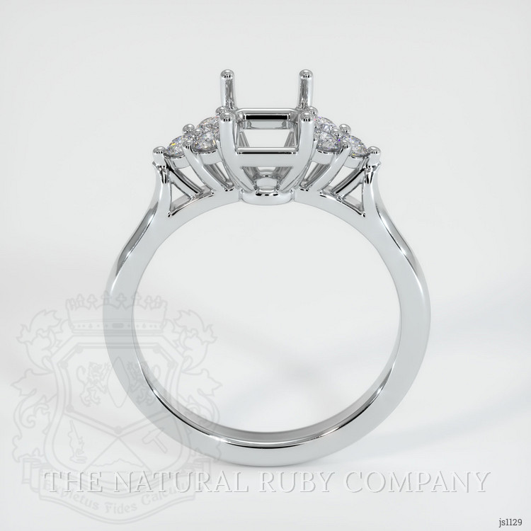 Silver Accent Stones Ring Setting