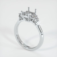 10K White Gold Accent Stones Ring Setting Video