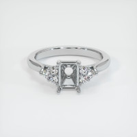 10K White Gold Accent Stones Ring Setting Image
