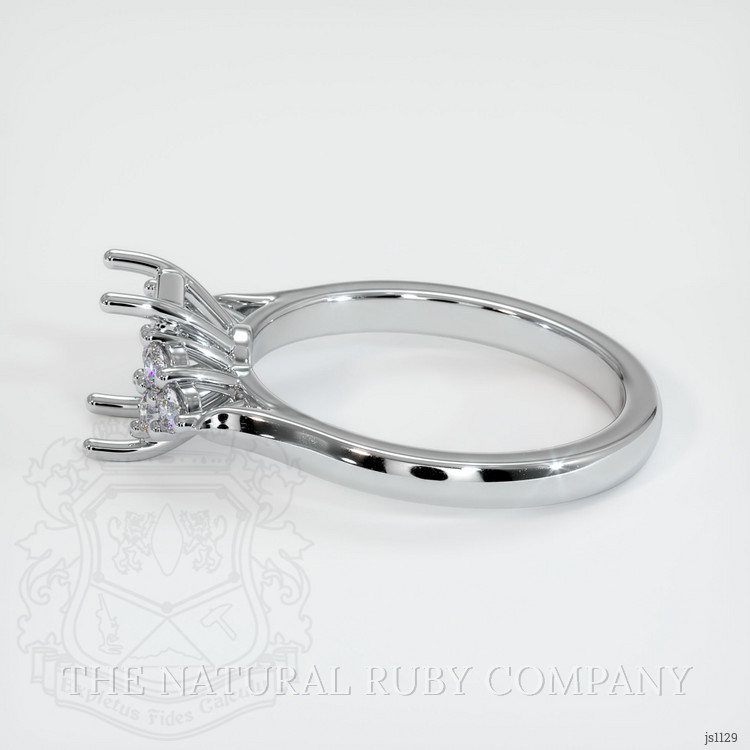 10K White Gold Accent Stones Ring Setting