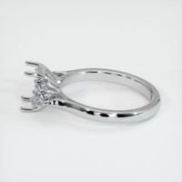 14K White Gold Accent Stones Ring Setting Image
