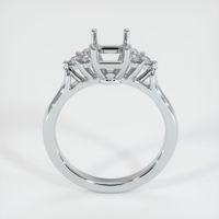 18K White Gold Accent Stones Ring Setting Image